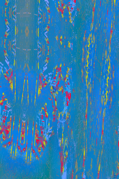 Blue angel art abstract design 62 Digital Download