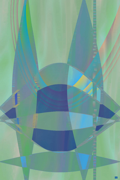 Blue angel art abstract design 7 Digital Download