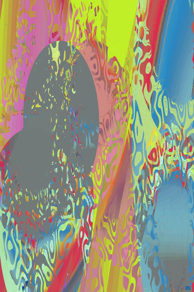 Blue angel art abstract design 82 Digital Download