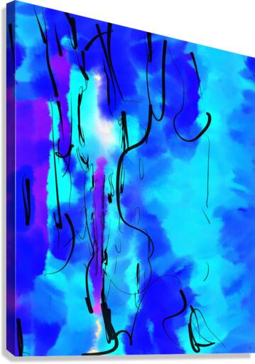Abstract line art the 17th vertical  Canvas Print