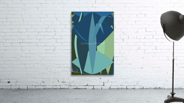 Blue angel art abstract design 100 by Designer Art Decor