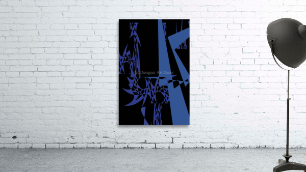 Blue angel art abstract design 138 by Designer Art Decor