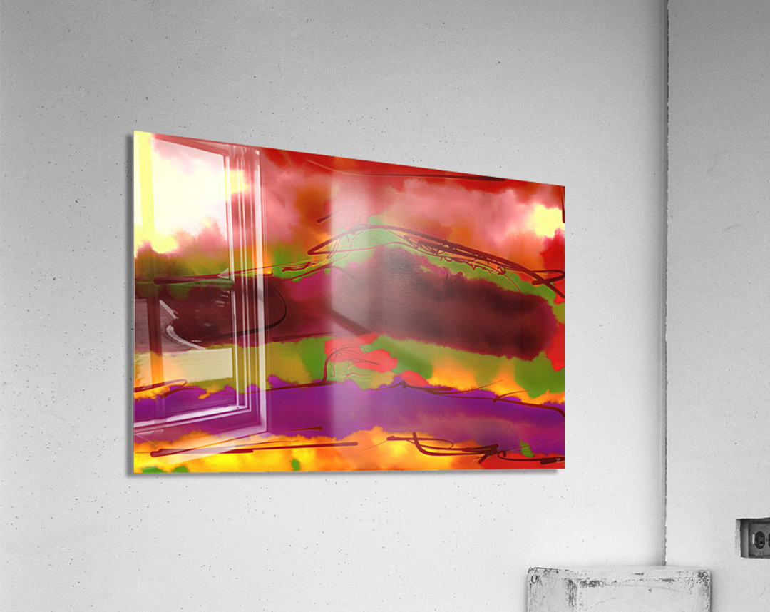 Abstract line art the 21st version 3 horizontal Acrylic Print