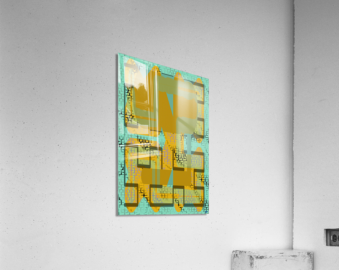 Blue angel art abstract design 81 Impression acrylique