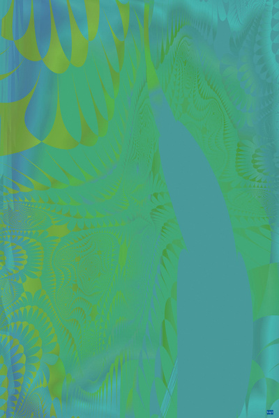 Blue angel art abstract design 54 Print