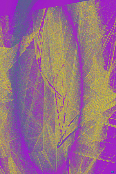 Blue angel art abstract design 69 Print