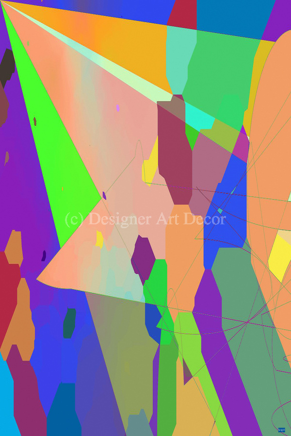 Blue angel art abstract design 1  Print