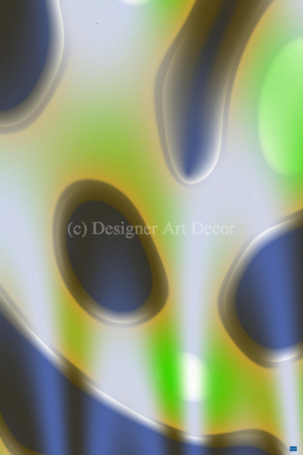 Blue angel art abstract design 11  Print