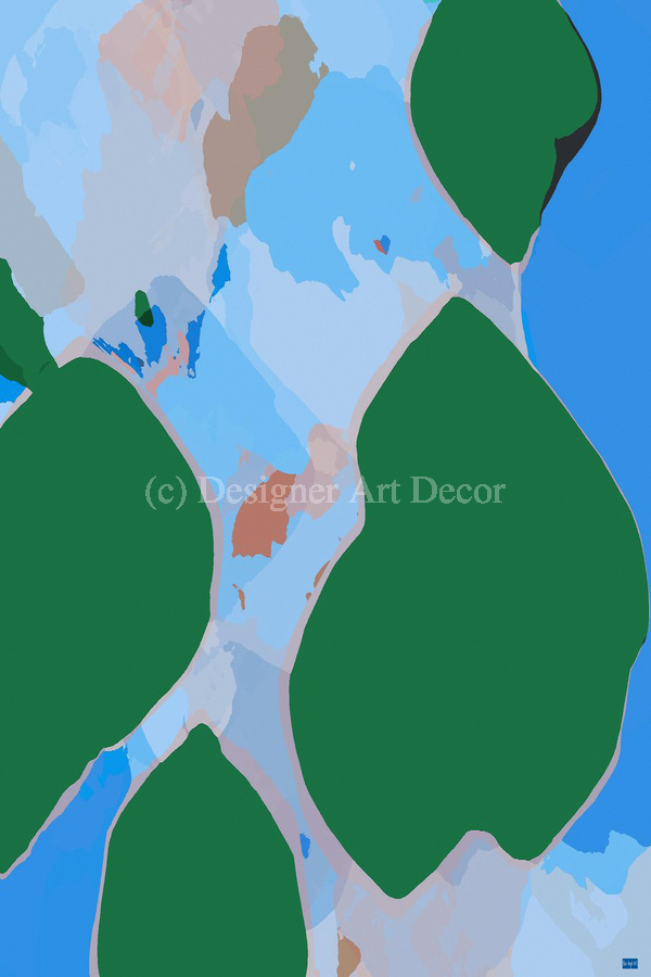 Blue angel art abstract design 12  Imprimer