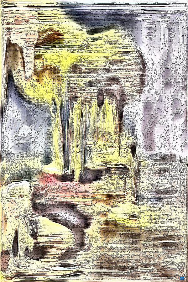 Blue angel art abstract design 15  Print