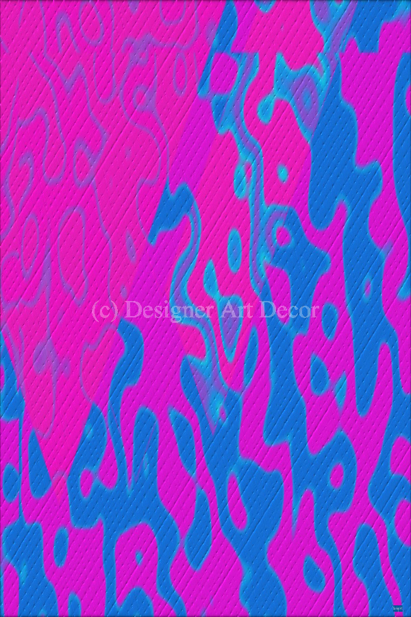 Blue angel art abstract design 23  Print