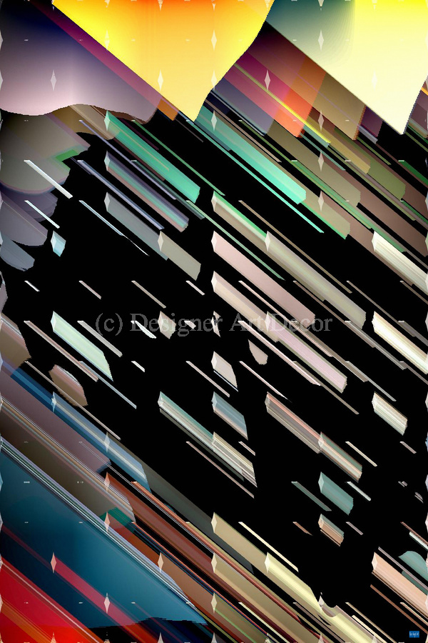 Blue angel art abstract design 25  Print