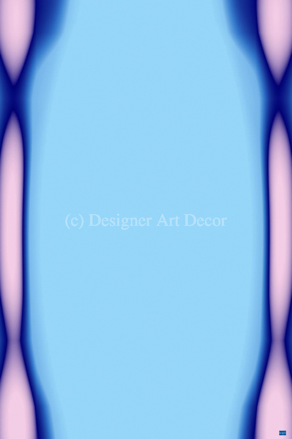 Blue angel art abstract design 26  Print