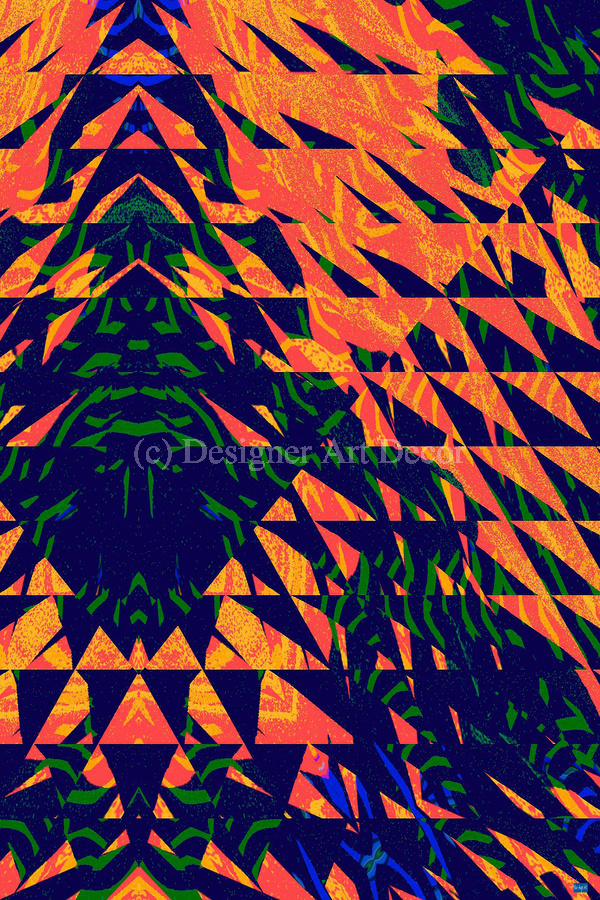 Blue angel art abstract design 27  Print