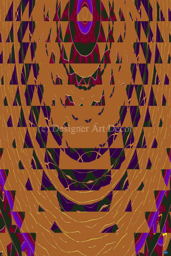 Blue angel art abstract design 28  Print