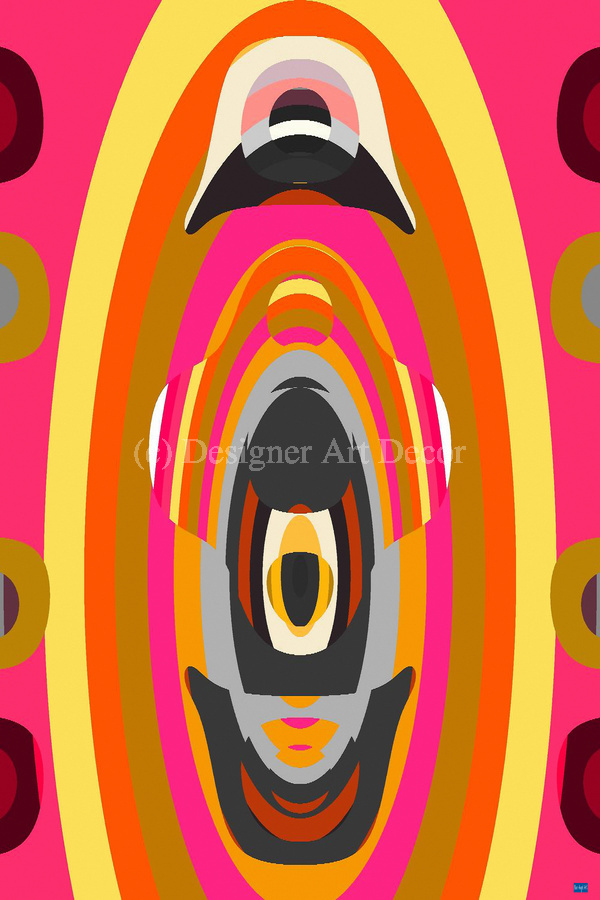 Blue angel art abstract design 30  Print