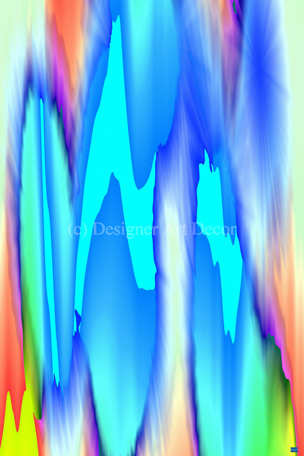 Blue angel art abstract design 51  Imprimer