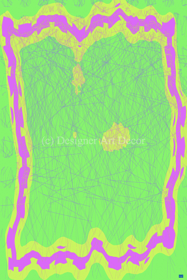 Blue angel art abstract design 75  Print