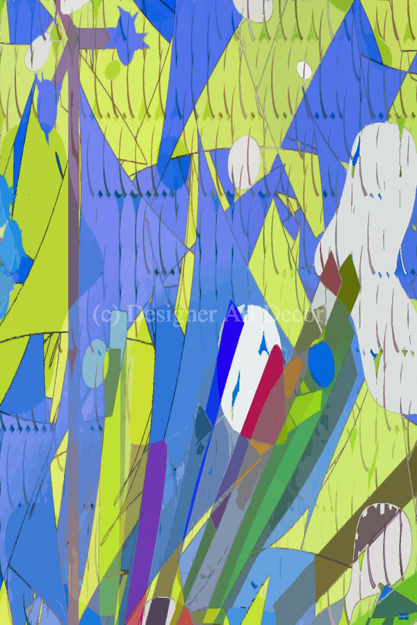 Blue angel art abstract design 97  Imprimer