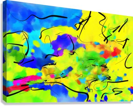 Abstract line art  the 9th horizontal Canvas Print