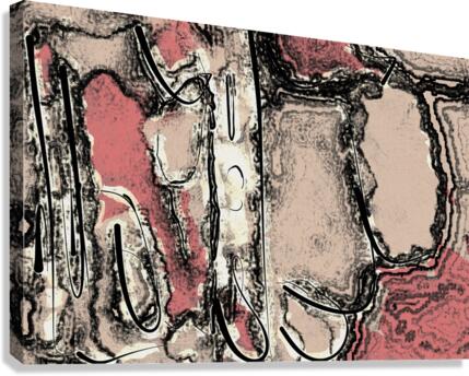 Abstract line art the 18th version 1 horizontal  Impression sur toile