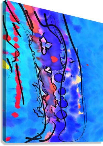 Abstract line art the 13th vertical Canvas Print