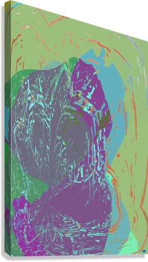 Blue angel art abstract design 46 Canvas Print