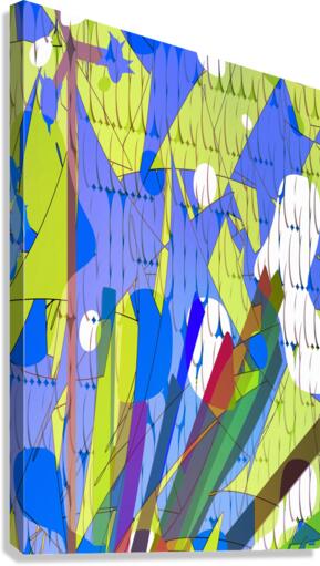 Blue angel art abstract design 74 Canvas Print