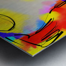 Abstract line art the 20th  version 1 vertical Impression metal