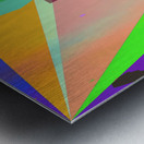 Blue angel art abstract design 1 Metal print