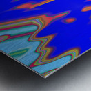 Blue angel art abstract design 33 Metal print