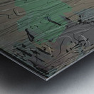 Blue angel art abstract design 21 Metal print