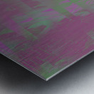 Blue angel art abstract design 64 Impression metal