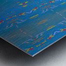 Blue angel art abstract design 62 Metal print