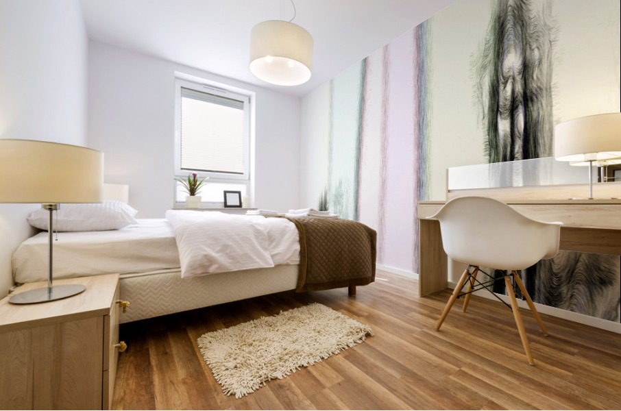 Blue angel art abstract design 49 Mural print