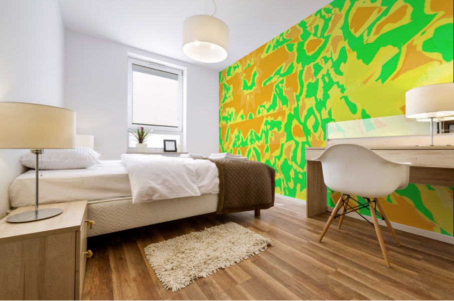 Blue angel art abstract design 98 Mural print