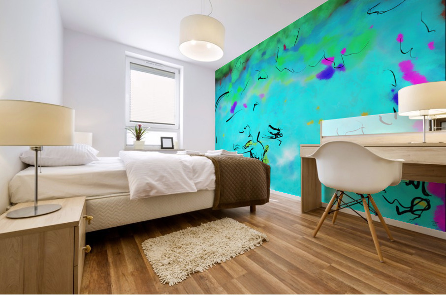 Abstract line art the 3rd horizontal Impression murale