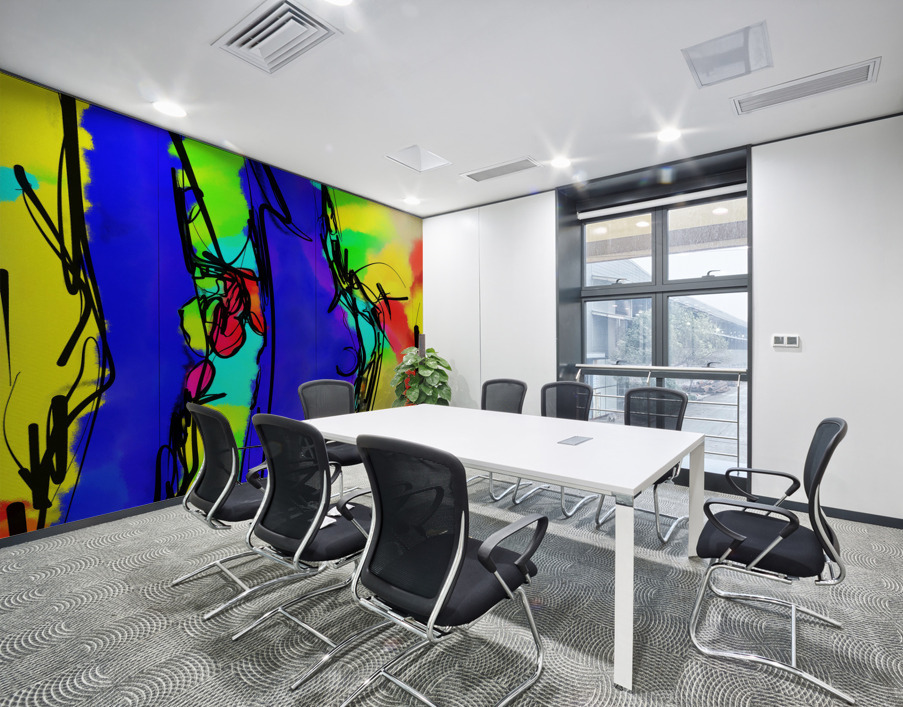 Abstract line art the 21st  version 2 vertical Wall Printing