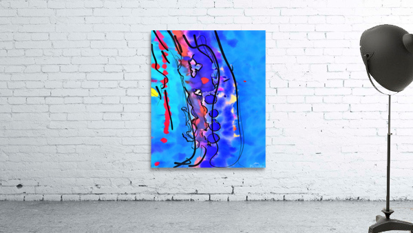 Abstract line art the 13th vertical Wall Preview