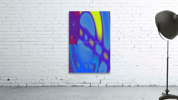 Blue angel art abstract design 43 by Designer Art Decor