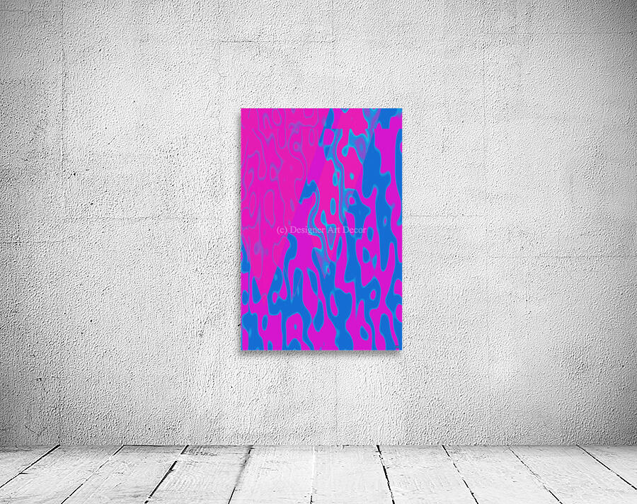 Blue angel art abstract design 2 Wall Preview