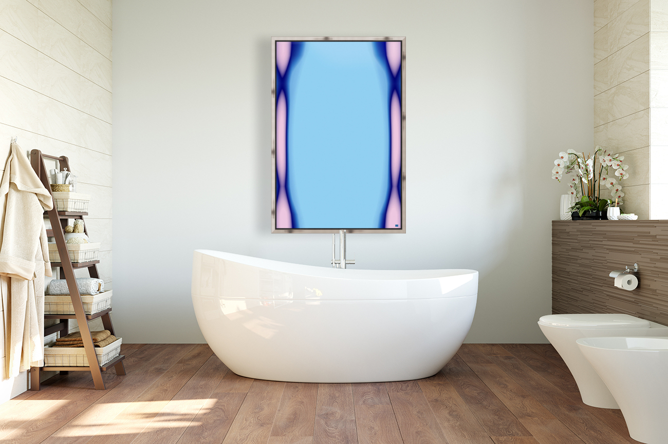 Blue angel art abstract design 26 Reproduction