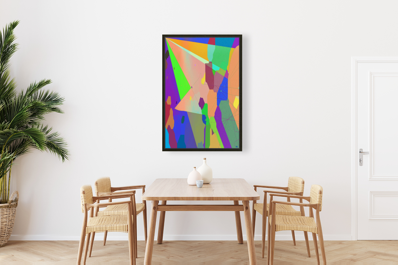 Blue angel art abstract design 1 Reproduction