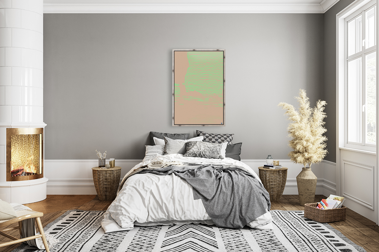 Blue angel art abstract design 18 Reproduction