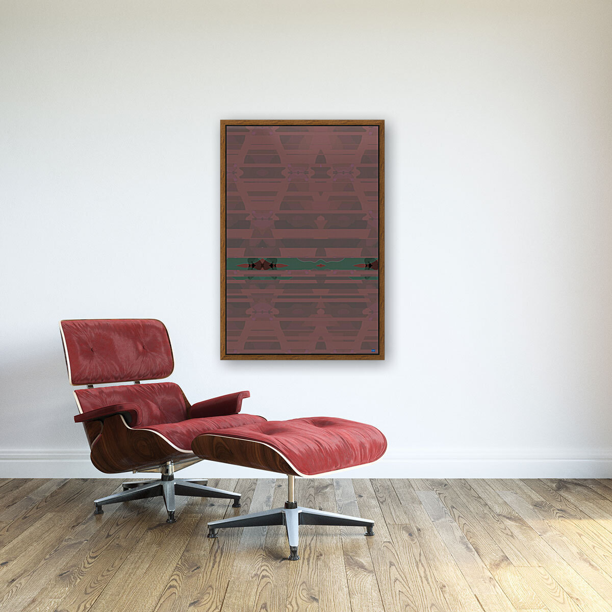 Blue angel art abstract design 42 Reproduction