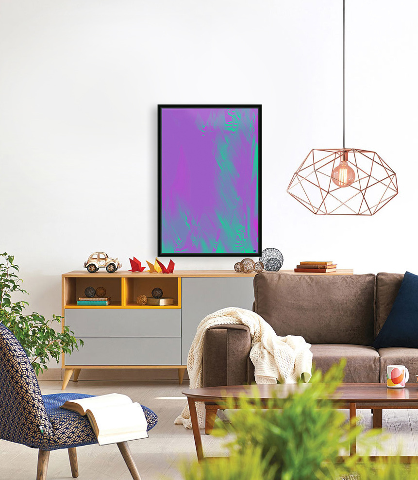 Blue angel art abstract design 14 Reproduction