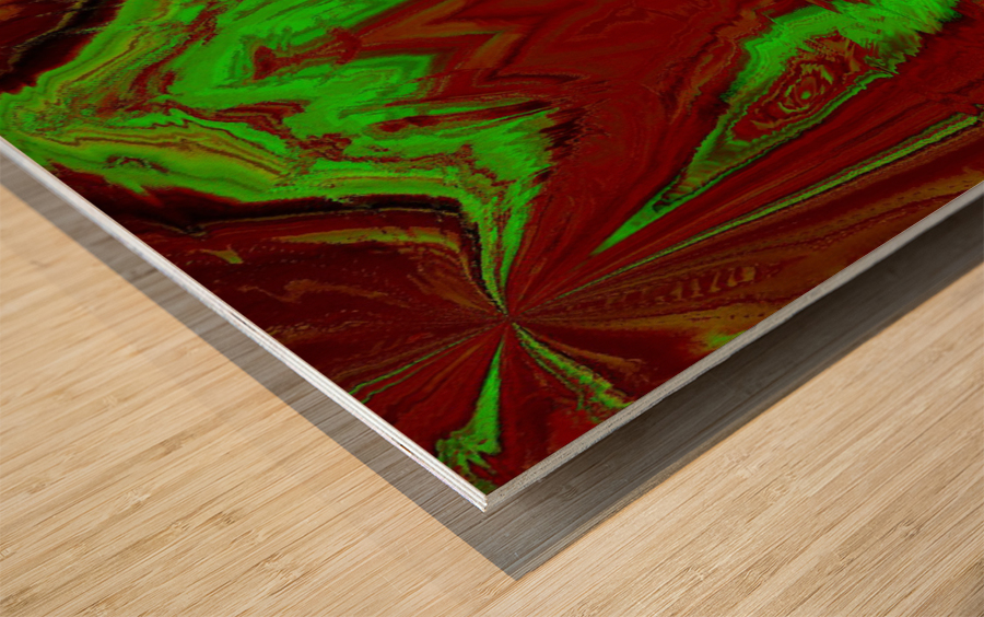 Blue angel art abstract design 40 Wood print